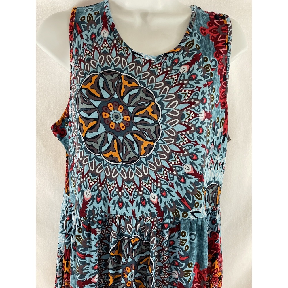 Summer Dresses for Women Beach Floral Tshirt Sundress Casual Size 2XL‎ - Picture 3 of 6